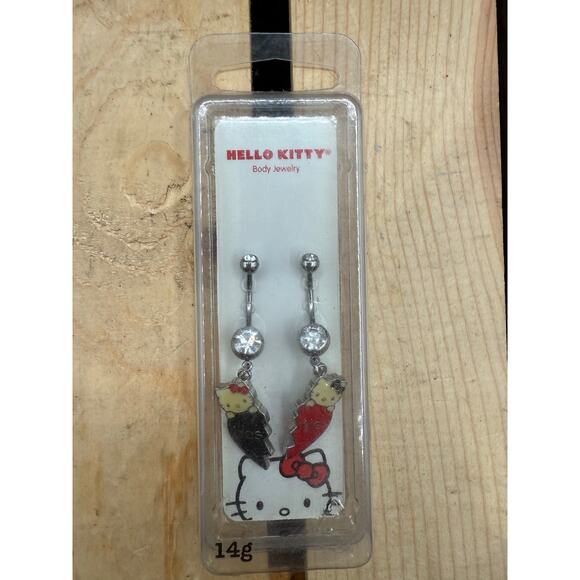 Hello Kitty “Best Friends” 14-Gauge Belly Button Ring - Picture 2 of 9